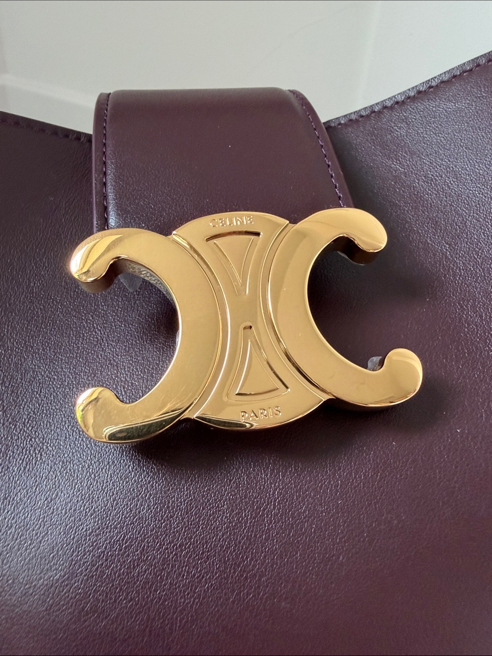 Brand New - Celine Medium Bucket Louise Bag in Burgundy - Picture 3 of 10
